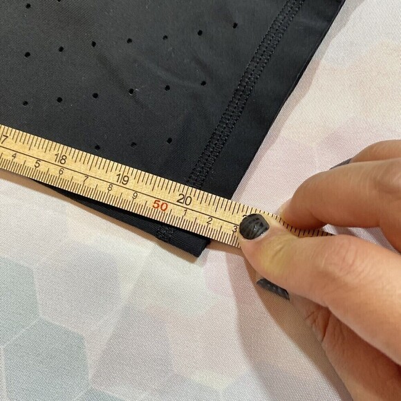 Athleta Stealth TruCool Leggings Womens Large Black White High Rise Cropped Pant - Picture 9 of 13